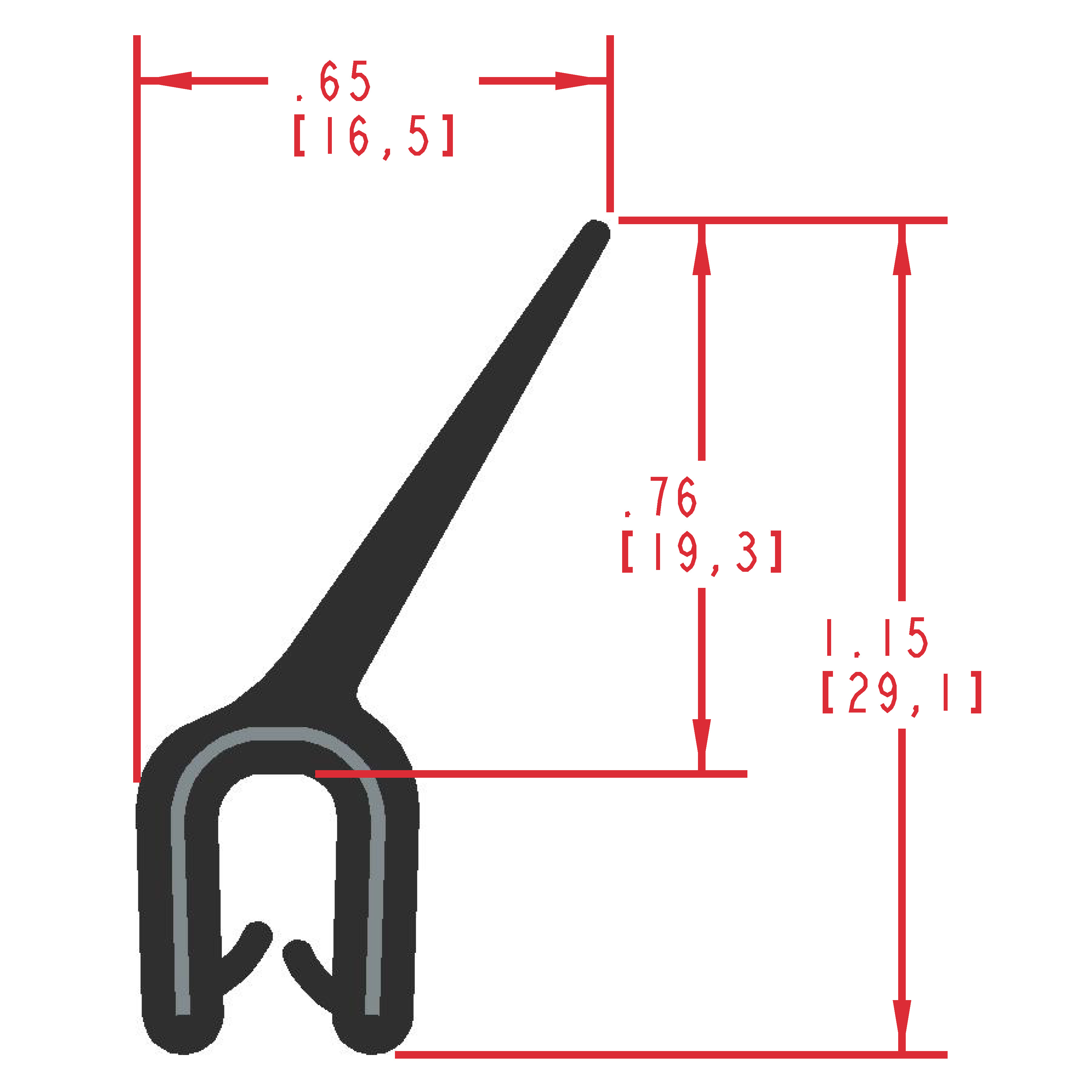 Wiper Flap Seal Profiles Ebco, Inc 8475319500